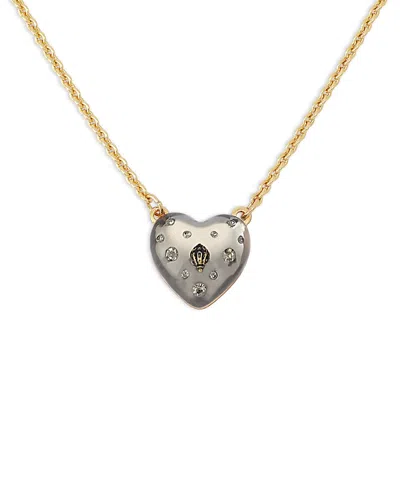 Kurt Geiger Signature Eagle Heart Pendant Necklace, 16-18 In Gold