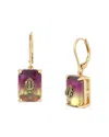 Kurt Geiger Signature Eagle Ombre Stone Drop Earrings In Multi