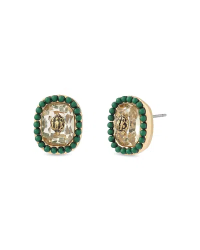 Kurt Geiger Signature Eagle Stone Stud Earrings In Gold