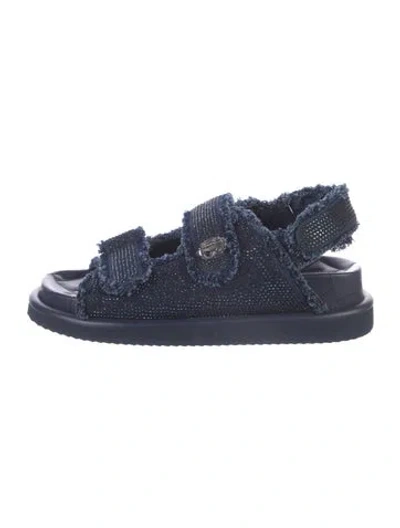 Pre-owned Kurt Geiger Slingback Sandals In Blue
