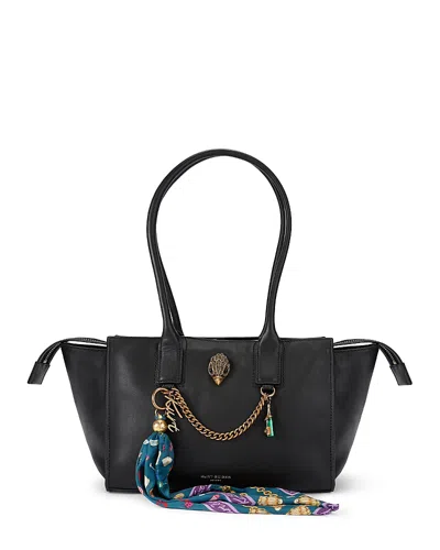 Kurt Geiger Sloan Small Leather Shopper Bag In Black