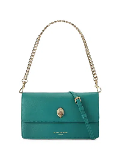 Kurt Geiger Sloane Eagle-head Mini Bag In Green