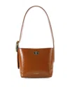Kurt Geiger London Small Chelsea Leather Bucket Bag In Medium Brown