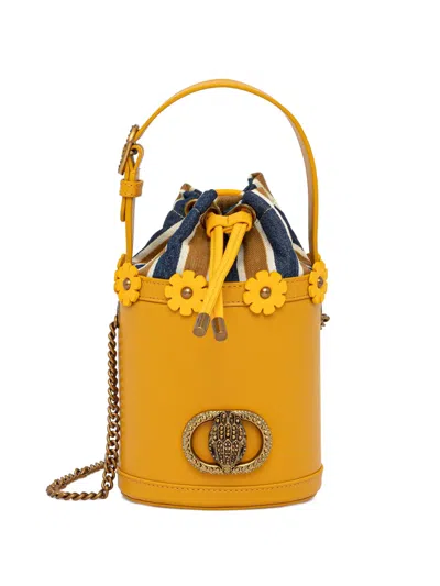 Kurt Geiger Small Chelsea Bucket Bag In Yellow