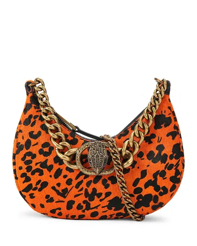 Kurt Geiger Small Chelsea Chain Hobo Bag In Orange