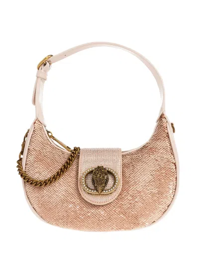 Kurt Geiger Small Chelsea Sequin-embellished Tote Bag In Pink