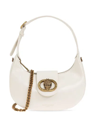 Kurt Geiger London Small Chelsea Leather Hobo Bag In Natural