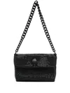 Kurt Geiger Kleine Tasche Mit Kristallen In Schwarz