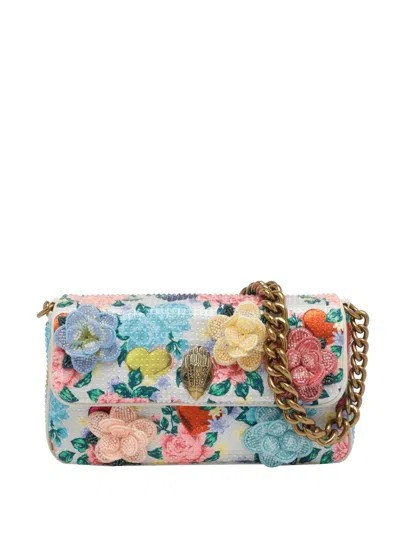 Kurt Geiger Small Flower Patch Chain Shoulder Bag In Multi