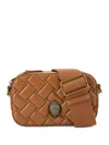 Kurt Geiger Small Kensington Bird-embellishment Cross Body Bag In Brown