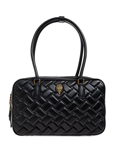Kurt Geiger Small Kensington Drench Quilted Duffle Bag In Black
