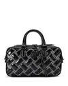 Kurt Geiger London Small Kensington Quilted Leather Duffle Bag In Charcoal