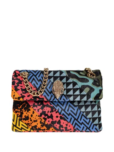 Kurt Geiger Small Kensington Patchwork Shoulder Bag In Black
