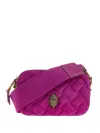 Kurt Geiger Small Kensington Quilted Cross Body Bag In Pink