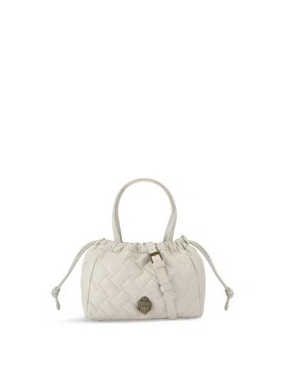 Kurt Geiger Small Kensington String Tote Bag In Bone