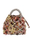 Kurt Geiger Small Macramé Logo-detail Tote Bag In Multi