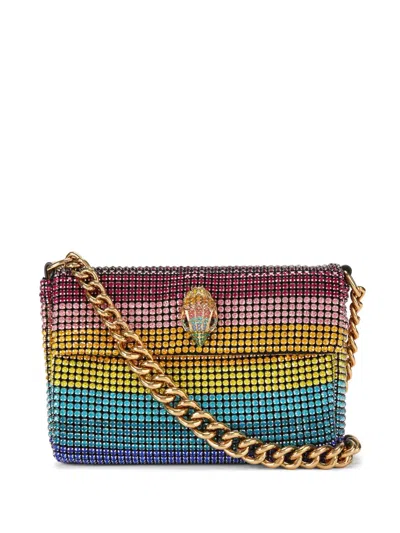 Kurt Geiger Small Party Crystal-embellished Bag In Blue