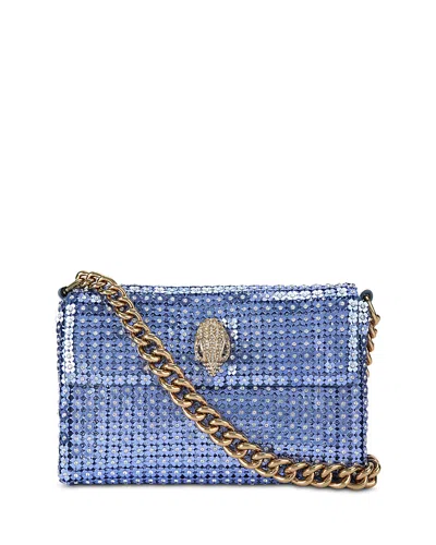 Kurt Geiger Small Party Flower Shoulder Bag In Medium Blue