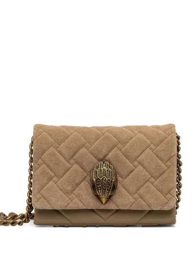 Kurt Geiger Small Quilted Crossbody Bag In Brown