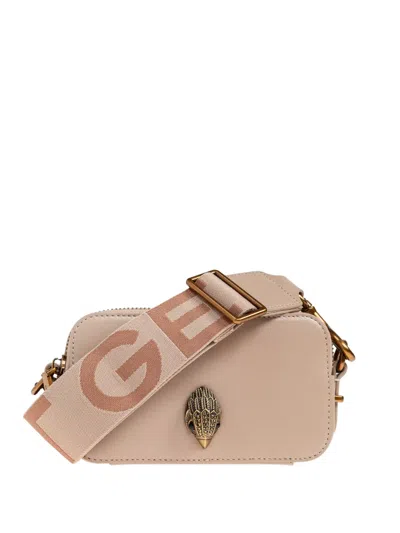 Kurt Geiger Small Shoreditch Leather Cross Body Bag In Neutral