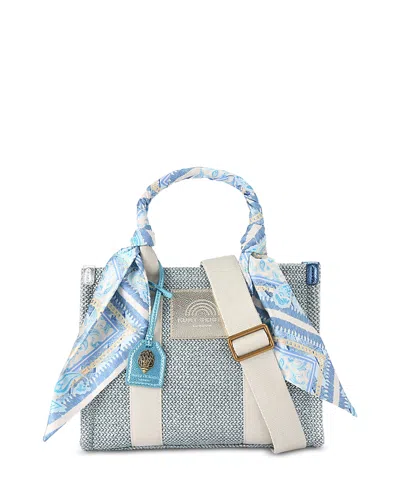 Kurt Geiger Small Southbank Tote Bag In Blue Pale Combination