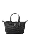 Kurt Geiger Small Studded Shopper Tote In Black