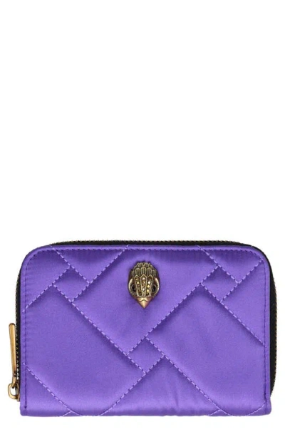 Kurt Geiger Small Zip Around Wallet In Medium Purple