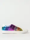 Kurt Geiger Lane Metallic-stripe Leather Trainers In Multicolor
