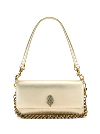 Kurt Geiger Soft Sloane Chain-strap Leather Tote Bag In Gold