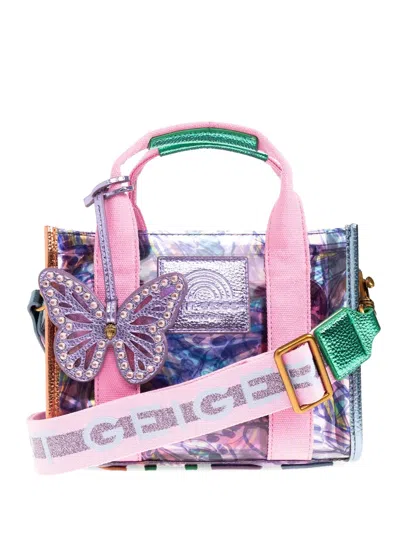 Kurt Geiger Southbank Butterfly-charm Tote Tote In Pink
