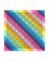 Kurt Geiger London Southbank Rainbow Silk Square Scarf In Rainbow