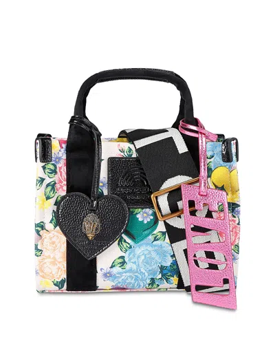 Kurt Geiger Southbank Mini Floral Cotton Tote Bag In Multi