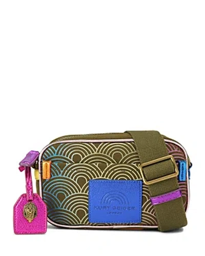 Kurt Geiger Southbank Small Camera Crossbody In Open Green