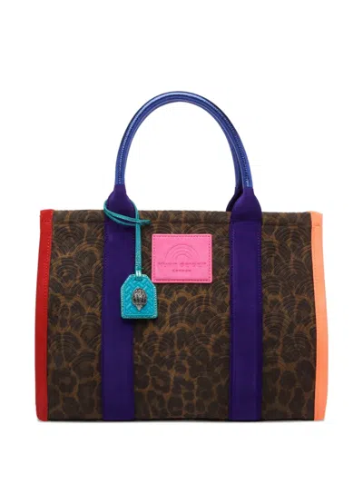 Kurt Geiger Southbank Suede Tote Bag In Brown