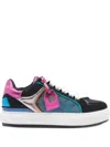 Kurt Geiger Southbank Tag Panelled Low-top Sneakers In Multi