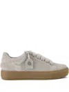 Kurt Geiger London Southbank Tag Platform Sneaker In Gray