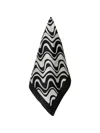 Kurt Geiger Square Pattern Scarf In Black