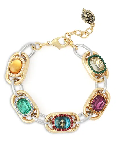 Kurt Geiger Stone Link Bracelet In Gold