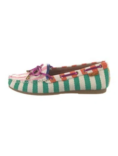 Pre-owned Kurt Geiger Striped Loafers In Multicolor