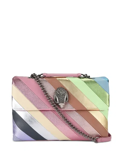Kurt Geiger Stripes-embellished Shoulder Bag In Multi