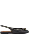 Kurt Geiger Studded Ballet Flats In Black