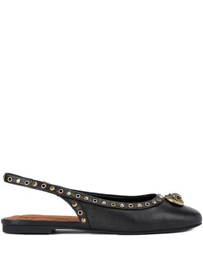 Kurt Geiger Studded Ballet Flats In Black