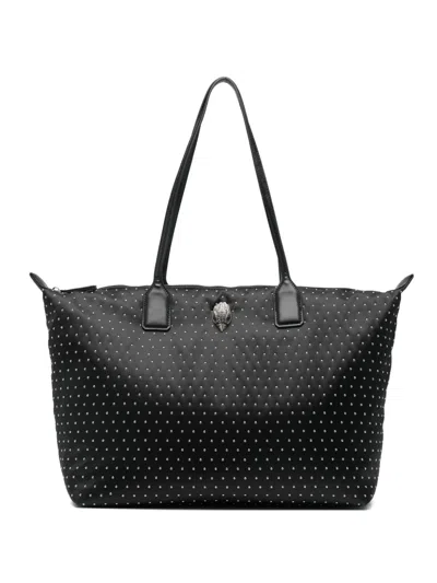 Kurt Geiger Studded Emblem Tote Bag In Black