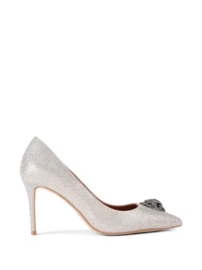 Kurt Geiger Studded Jewel Pumps In Silver
