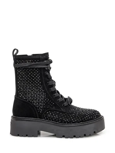 Kurt Geiger Stylish Ankle Boots With Studded Detailing In Black