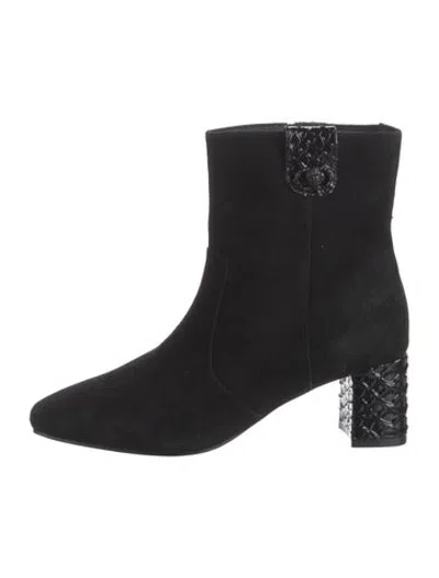 Pre-owned Kurt Geiger Suede Boots In Black