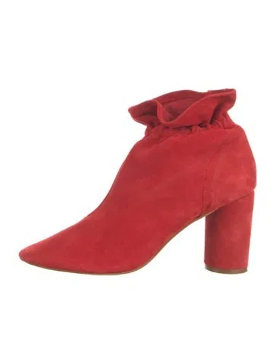 Pre-owned Kurt Geiger Suede Boots In Red