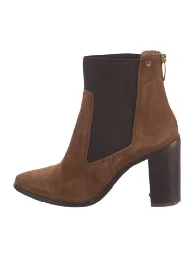 Pre-owned Kurt Geiger Suede Chelsea Boots In Brown