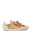 Kurt Geiger Suede Embellished Bow Islington Sneakers In Multi