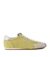 Kurt Geiger Suede Islington Low-top Sneakers In Yellow